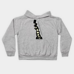 Time Falling Through a Hole Kids Hoodie